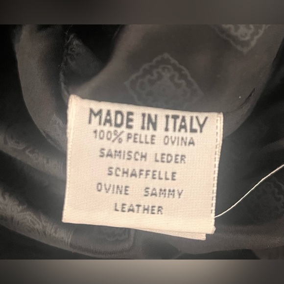 A Norma Di Legge Black Leather Moto Blazer Jacket - Picture 8 of 12